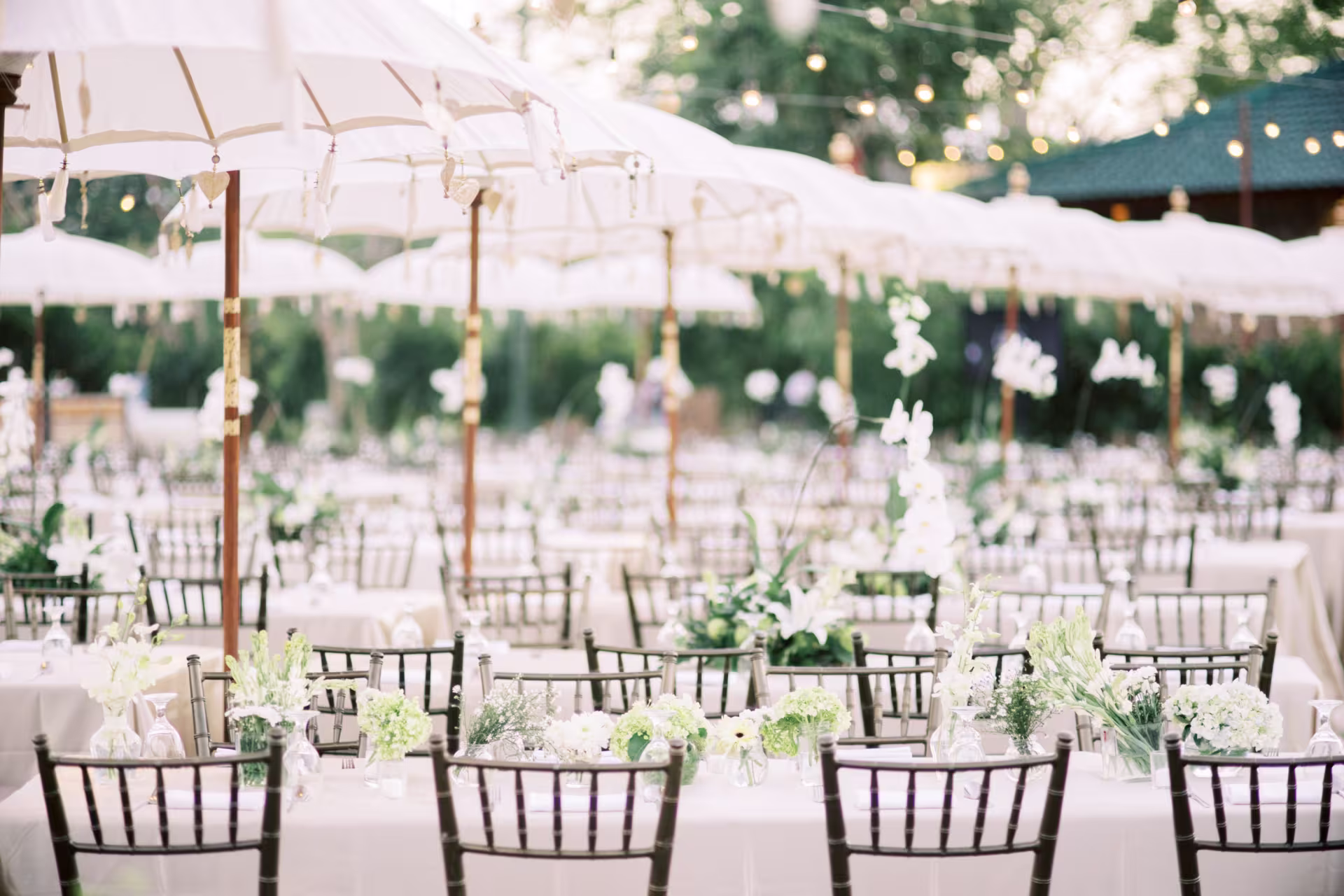 Bespoke Event Rentals Gallery presenting an upscale ballroom bar setup with elegant furniture and refined event design