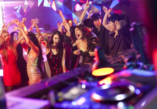 Services - Private party event rental setup in Pittsburgh with lighting and DJ